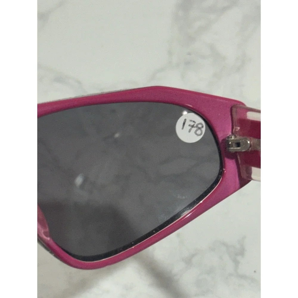 Robert La Roche Vienne Vintage Sunglasses Mod S-48 Rainbow Glitter‎ Pink Italy